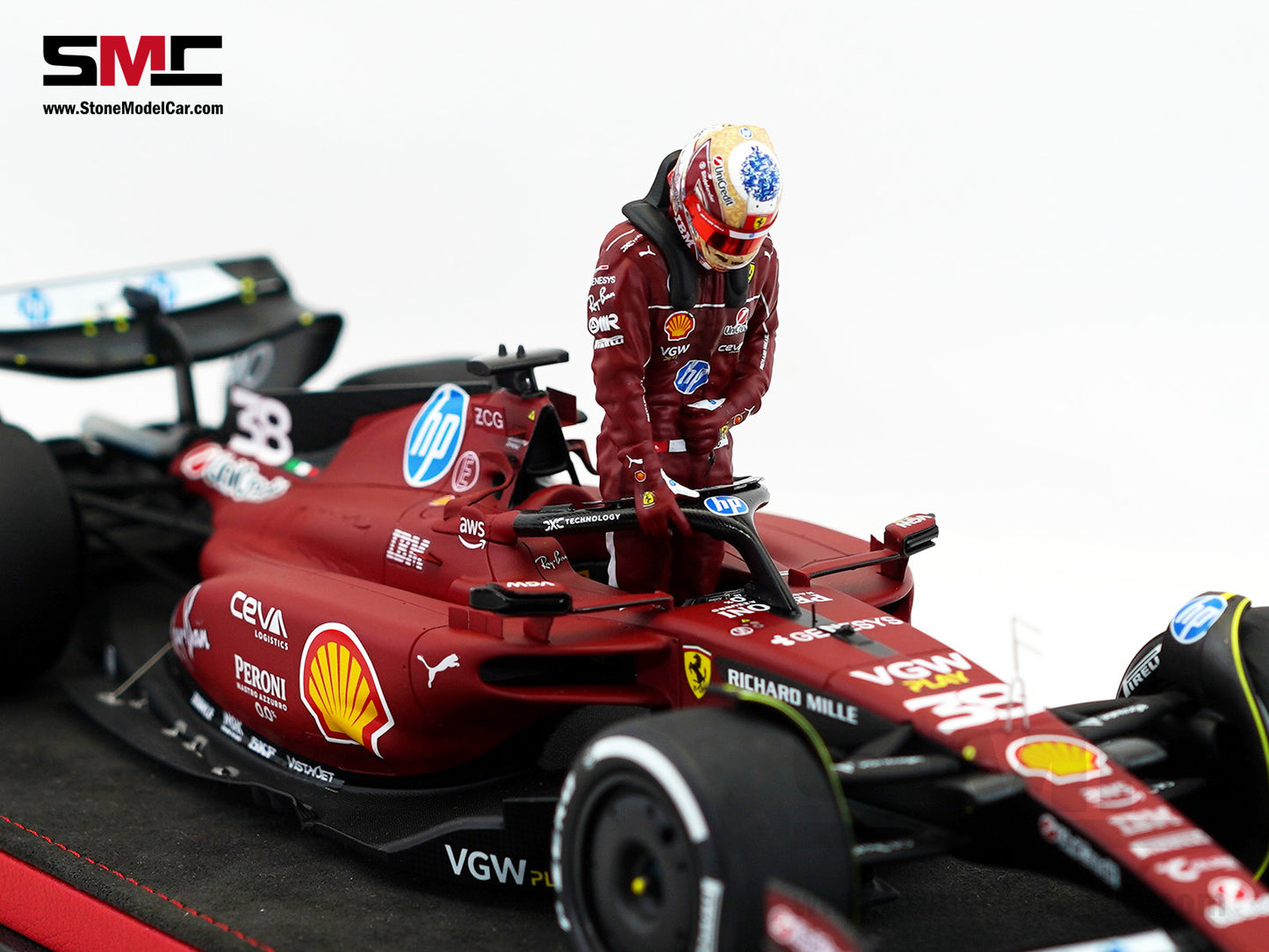 Ferrari F1 SF-23 #38 Zhou Guanyu Fiorano Test 2025 Looksmart 1:18 Special Edition LS18BNF004
