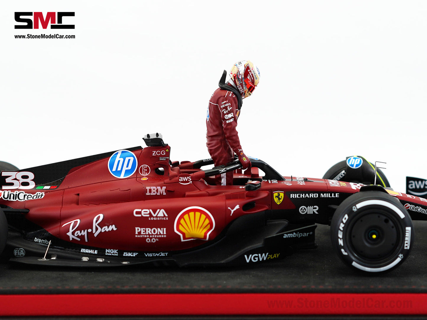 Ferrari F1 SF-23 #38 Zhou Guanyu Fiorano Test 2025 Looksmart 1:18 Special Edition LS18BNF004