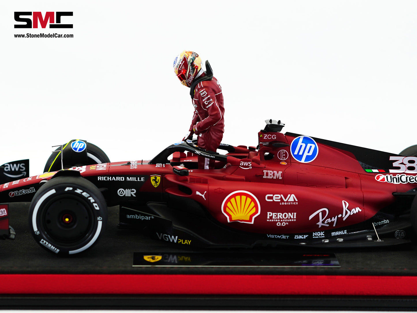 Ferrari F1 SF-23 #38 Zhou Guanyu Fiorano Test 2025 Looksmart 1:18 Special Edition LS18BNF004