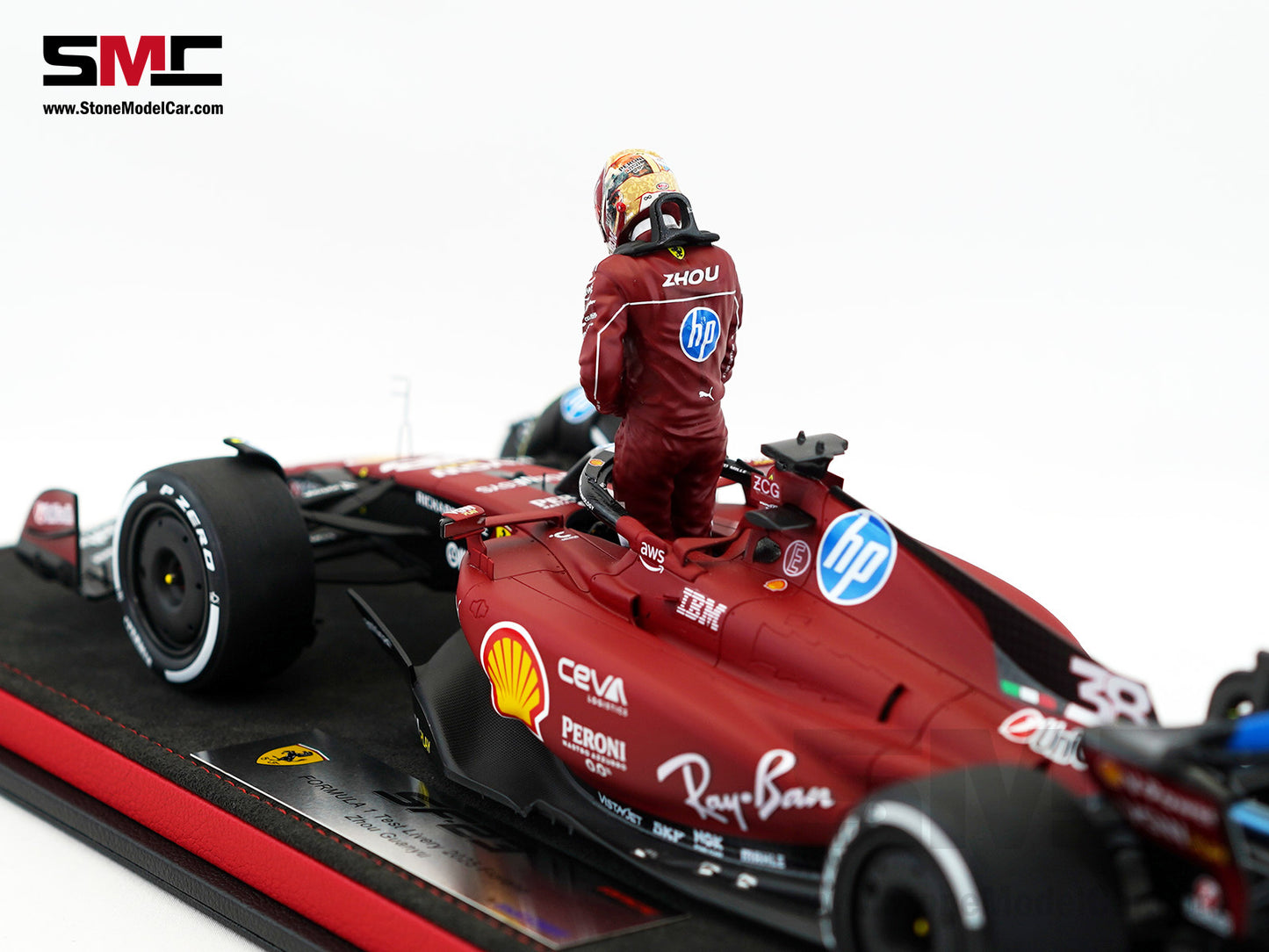 Ferrari F1 SF-23 #38 Zhou Guanyu Fiorano Test 2025 Looksmart 1:18 Special Edition LS18BNF004