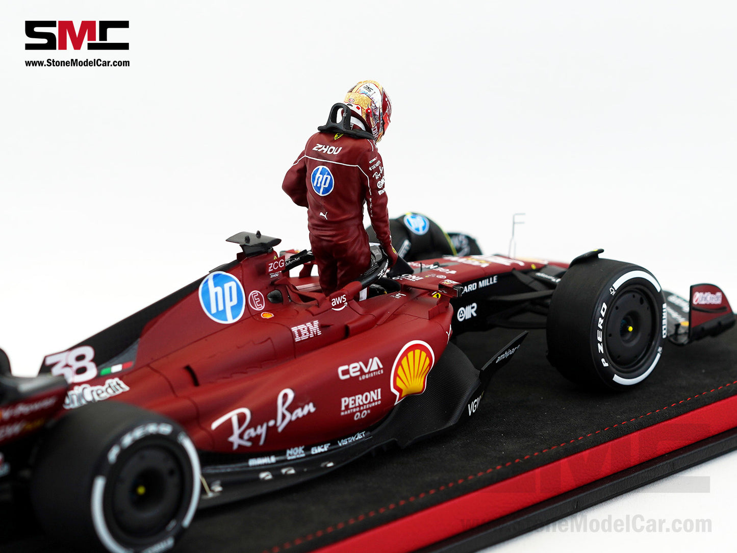 Ferrari F1 SF-23 #38 Zhou Guanyu Fiorano Test 2025 Looksmart 1:18 Special Edition LS18BNF004