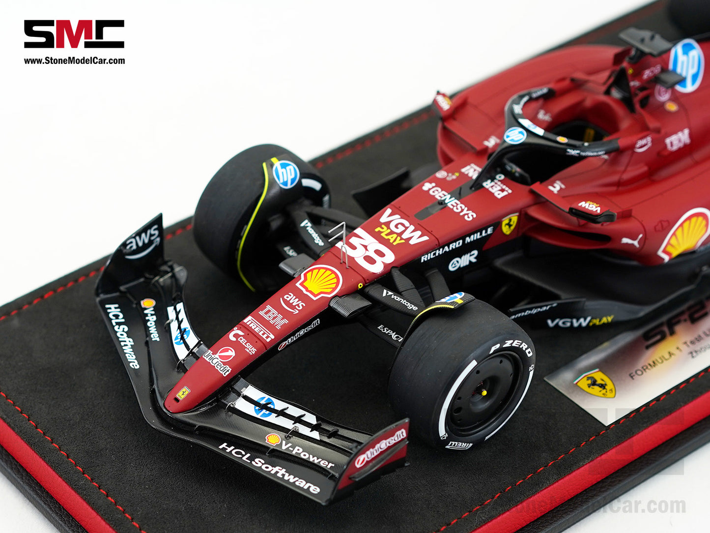 Ferrari F1 SF-23 #38 Zhou Guanyu Fiorano Test 2025 Looksmart 1:18 Special Edition LS18BNF004