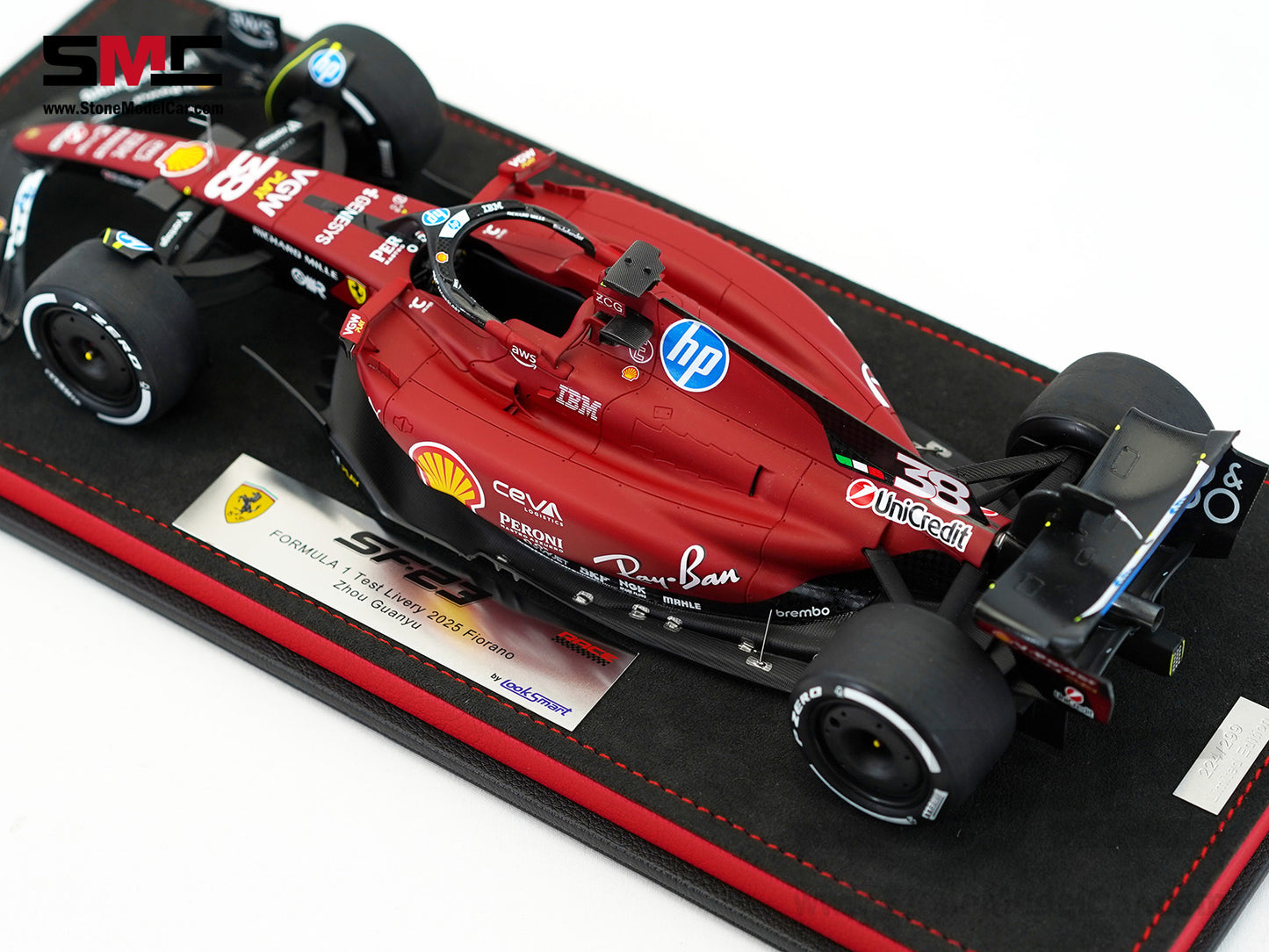 Ferrari F1 SF-23 #38 Zhou Guanyu Fiorano Test 2025 Looksmart 1:18 Special Edition LS18BNF004