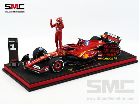 Ferrari F1 SF-24 #16 Charles Leclerc Winner Monaco GP 2024 Looksmart 1:18 Special Edition