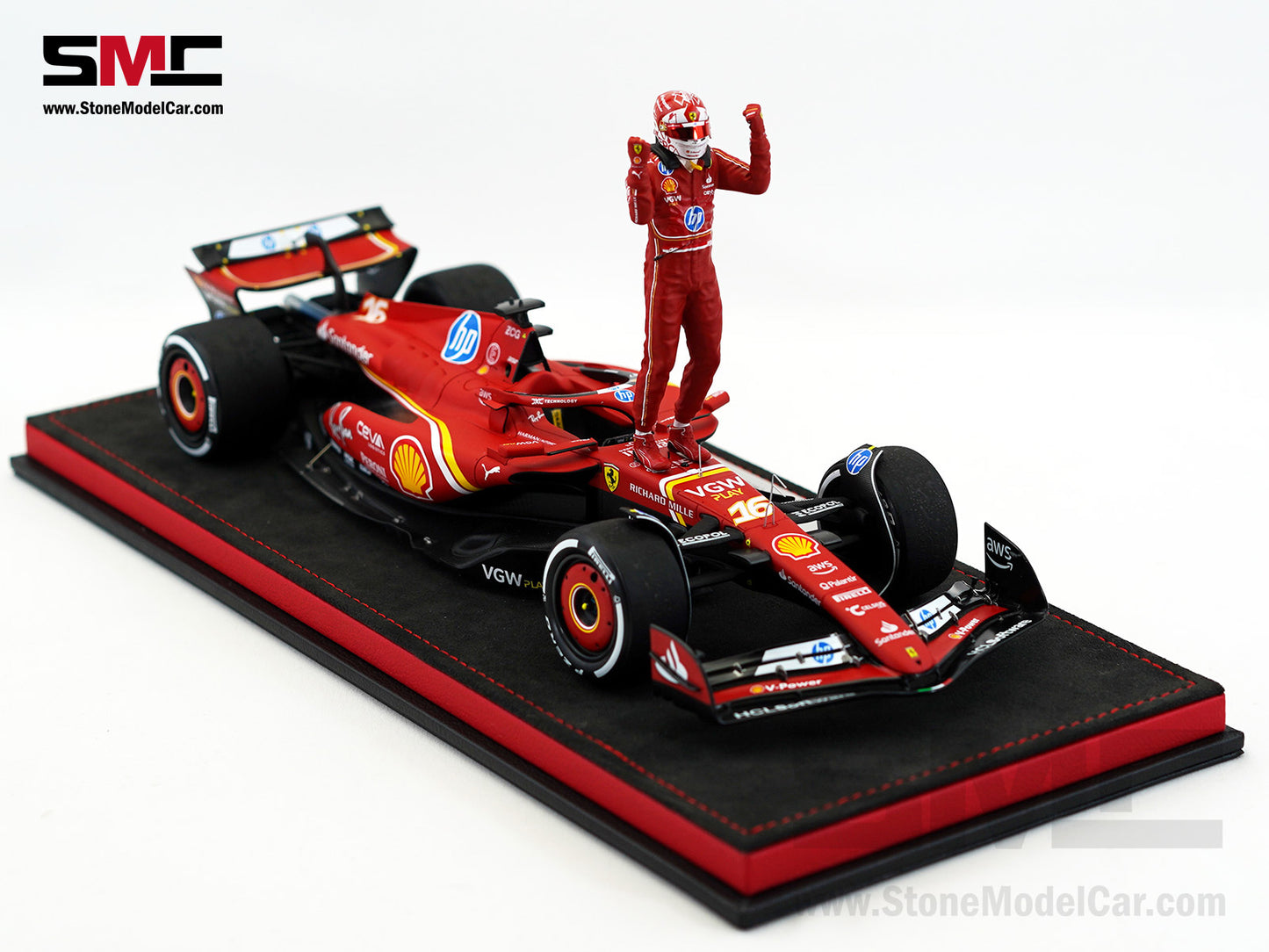 Ferrari F1 SF-24 #16 Charles Leclerc Winner Monaco GP 2024 Looksmart 1:18 Special Edition