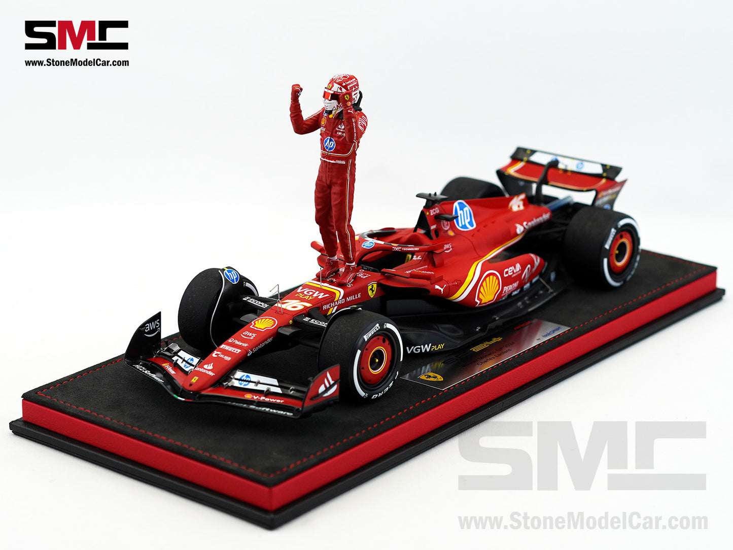Ferrari F1 SF-24 #16 Charles Leclerc Winner Monaco GP 2024 Looksmart 1:18 Special Edition