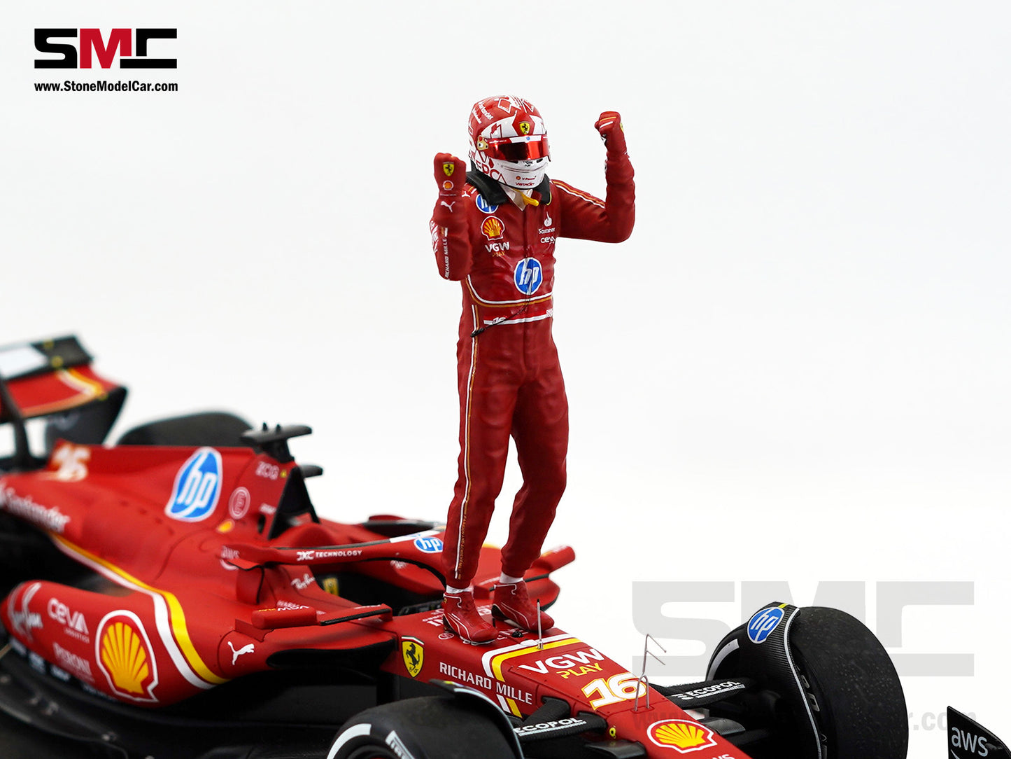 Ferrari F1 SF-24 #16 Charles Leclerc Winner Monaco GP 2024 Looksmart 1:18 Special Edition