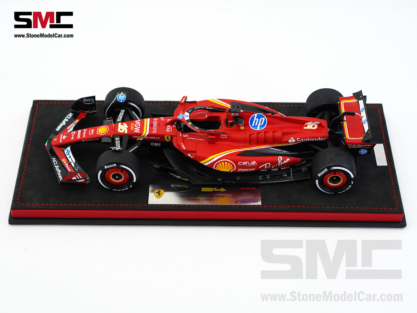 Ferrari F1 SF-24 #16 Charles Leclerc Winner Monaco GP 2024 Looksmart 1:18 Special Edition