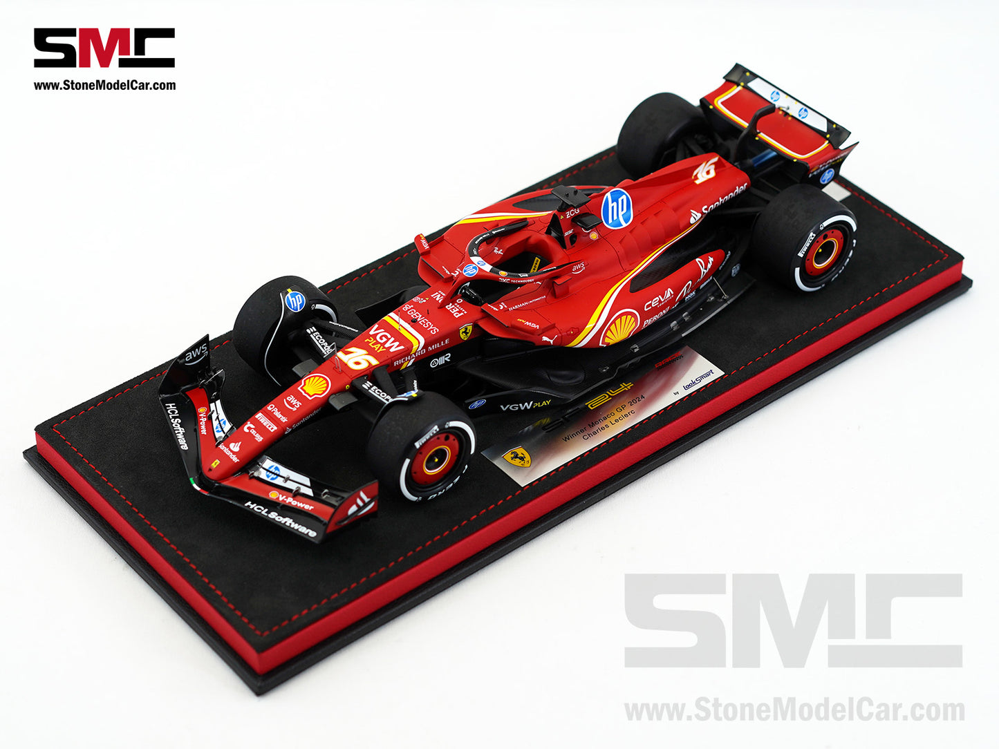 Ferrari F1 SF-24 #16 Charles Leclerc Winner Monaco GP 2024 Looksmart 1:18 Special Edition