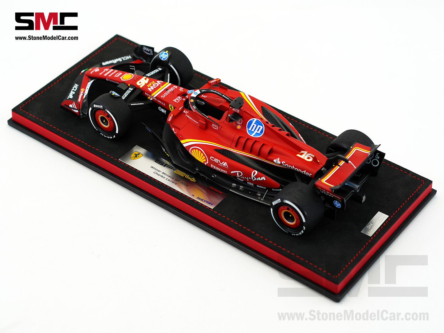 Ferrari F1 SF-24 #16 Charles Leclerc Winner Monaco GP 2024 Looksmart 1:18 Special Edition