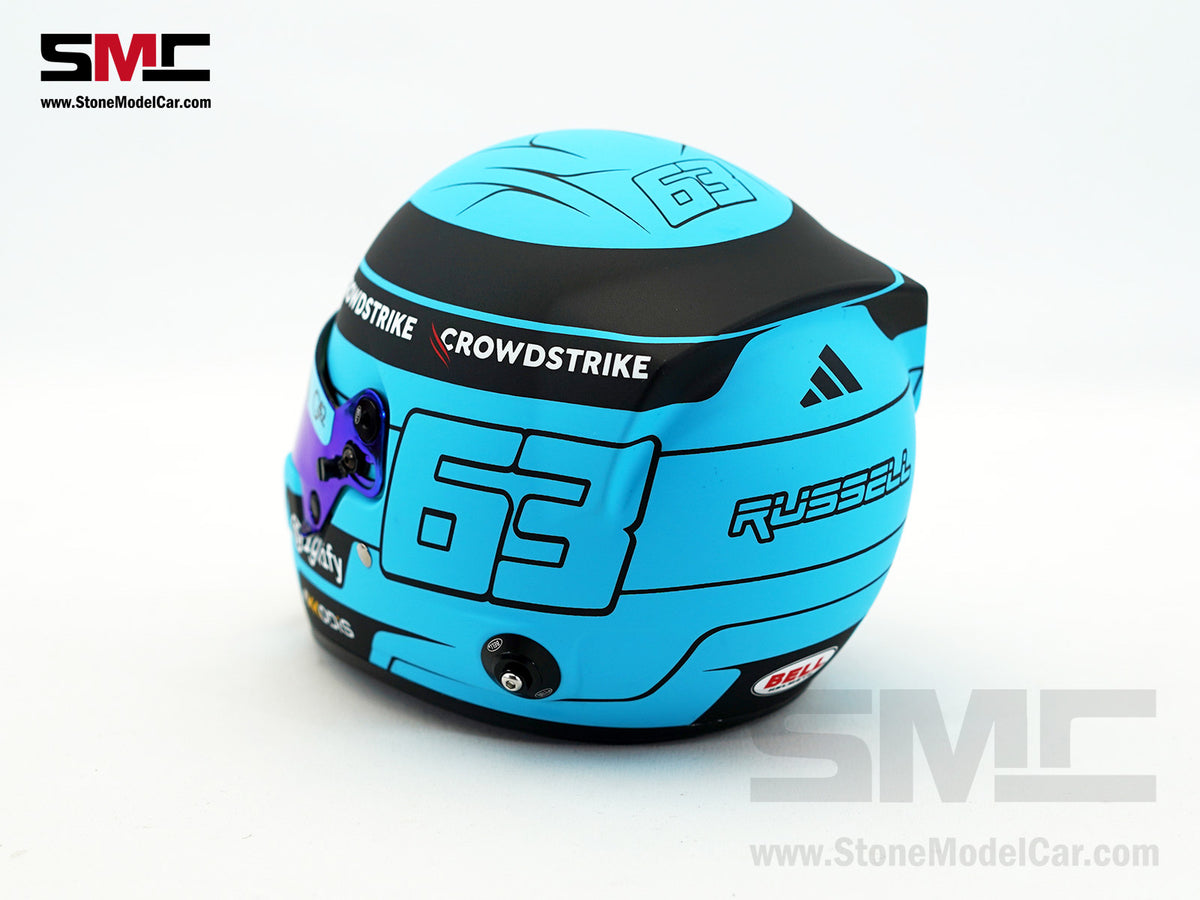 Mercedes F1 W16 #63 George Russell Season 2025 Canada GP Winner BELL 1:2 Miniature Helmet