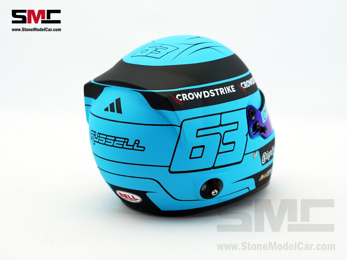 Mercedes F1 W16 #63 George Russell Season 2025 Canada GP Winner BELL 1:2 Miniature Helmet