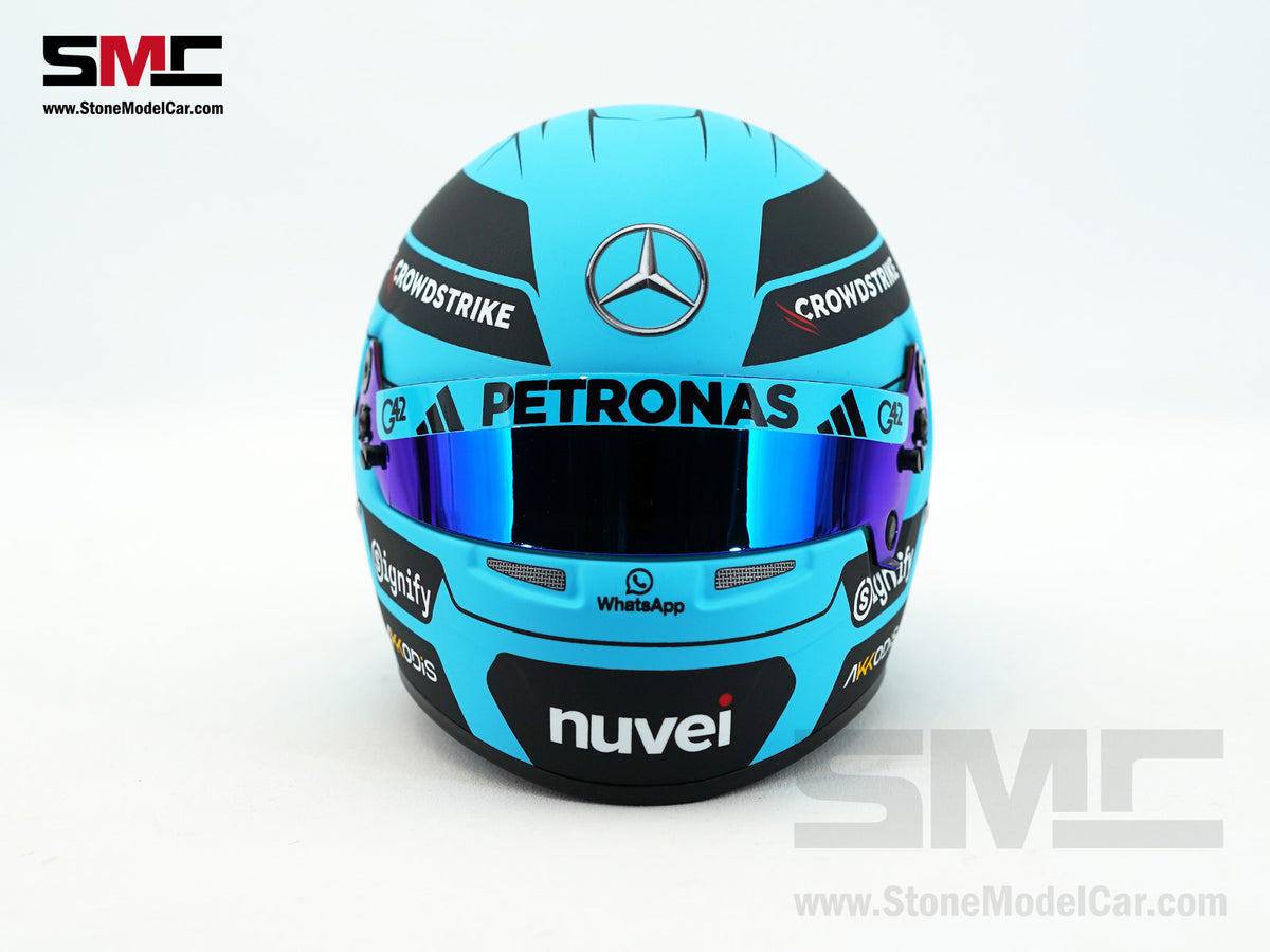 Mercedes F1 W16 #63 George Russell Season 2025 Canada GP Winner BELL 1:2 Miniature Helmet