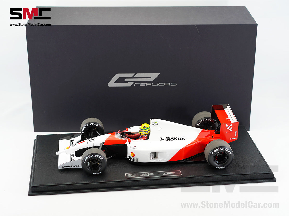 Mclaren F1 MP4/6 #1 Ayrton Senna Monaco 1991 World Champion with Driver 1:12 GP REPLICAS Plus Decal