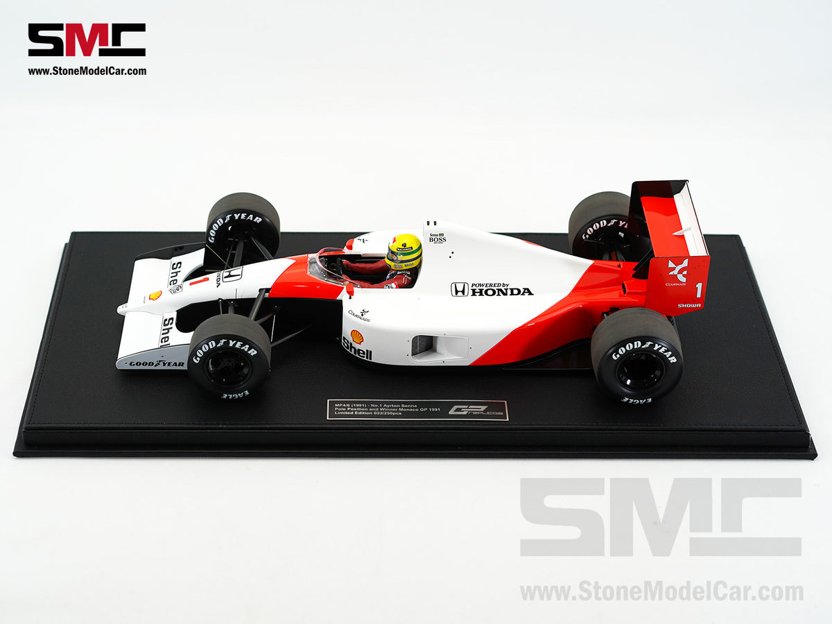 Mclaren F1 MP4/6 #1 Ayrton Senna Monaco 1991 World Champion with Driver 1:12 GP REPLICAS Plus Decal