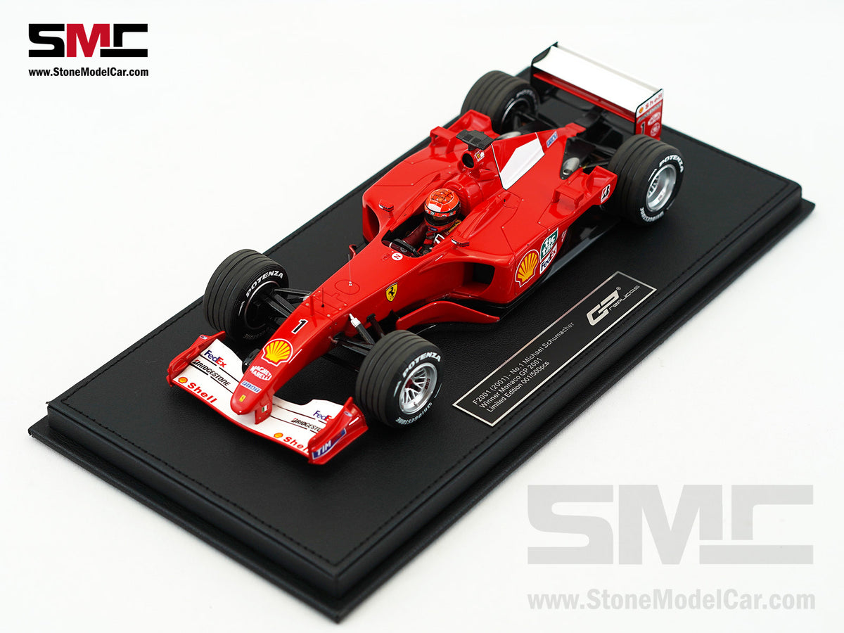 Ferrari F1 F2001 #1 Michael Schumacher Monaco GP Winner 2001 World Champion 1:18 GP REPLICAS with Driver + Decal
