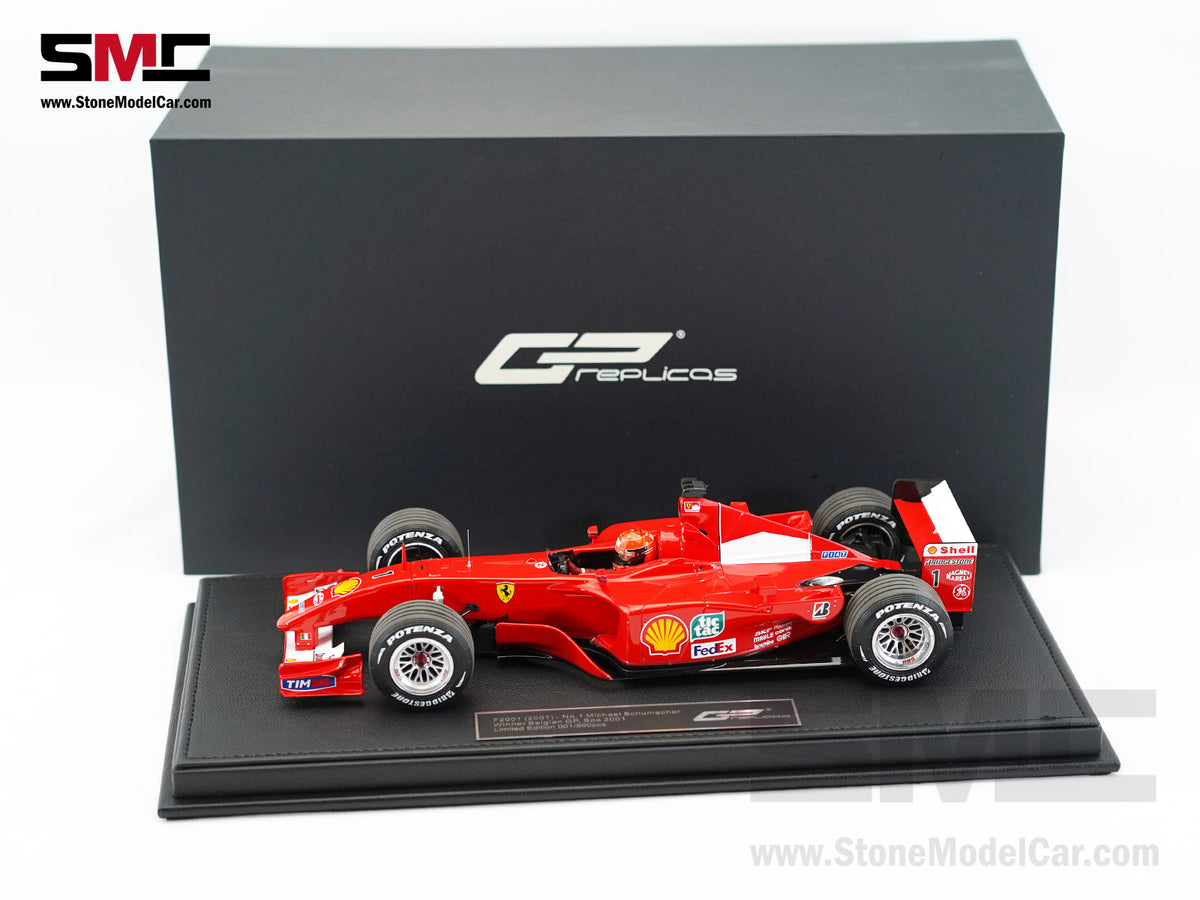 Ferrari F1 F2001 #1 Michael Schumacher Belgium GP Winner 2001 World Champion 1:18 GP REPLICAS with Driver + Decal