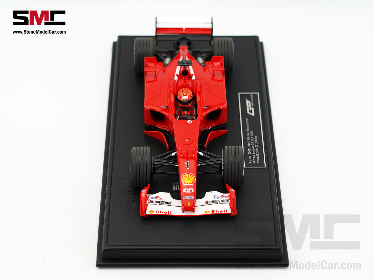 Ferrari F1 F2001 #1 Michael Schumacher Belgium GP Winner 2001 World Champion 1:18 GP REPLICAS with Driver + Decal