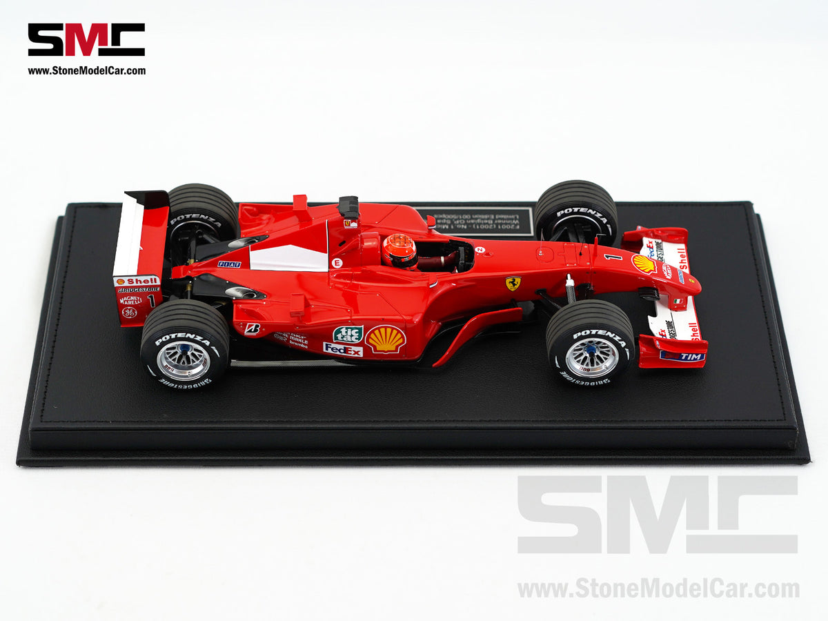 Ferrari F1 F2001 #1 Michael Schumacher Belgium GP Winner 2001 World Champion 1:18 GP REPLICAS with Driver + Decal