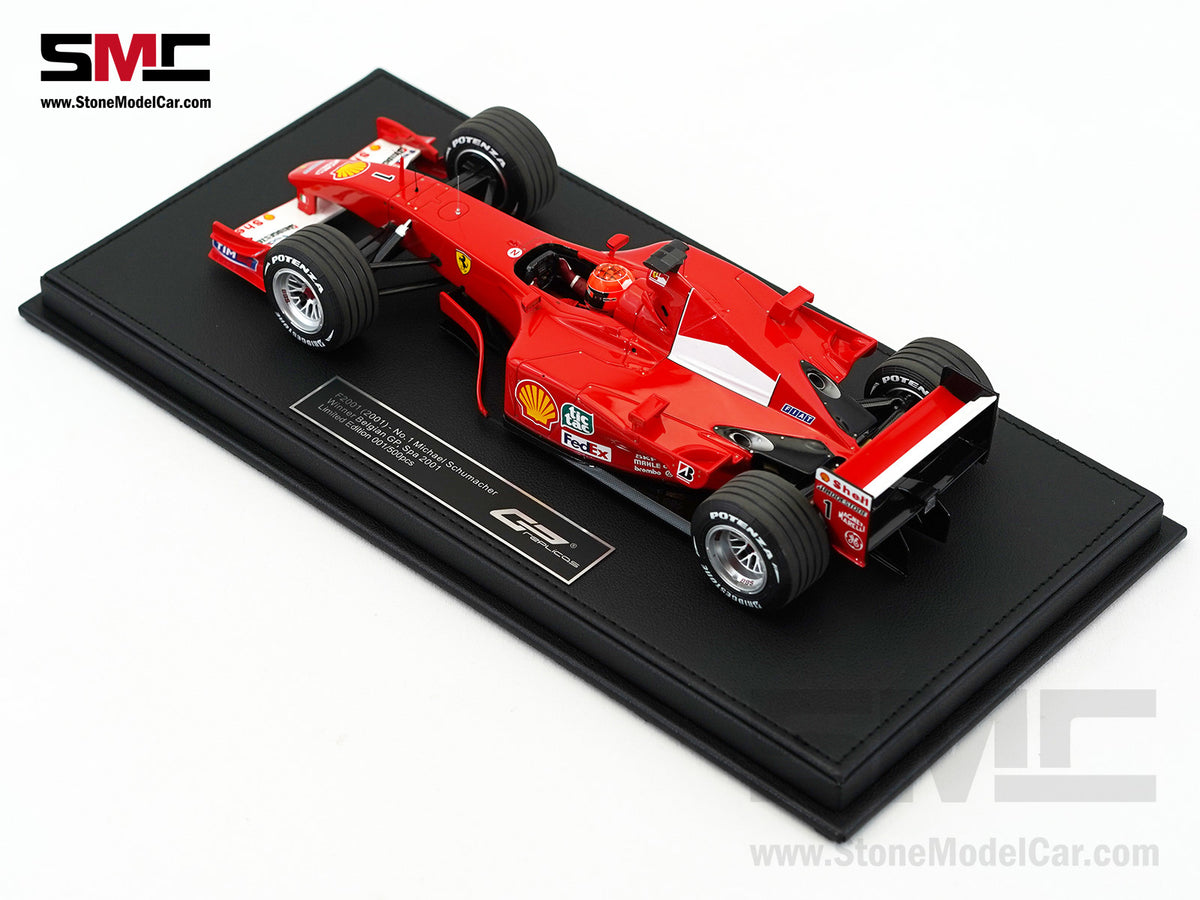 Ferrari F1 F2001 #1 Michael Schumacher Belgium GP Winner 2001 World Champion 1:18 GP REPLICAS with Driver + Decal