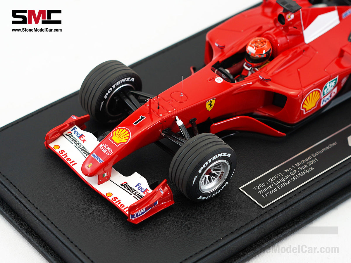 Ferrari F1 F2001 #1 Michael Schumacher Belgium GP Winner 2001 World Champion 1:18 GP REPLICAS with Driver + Decal