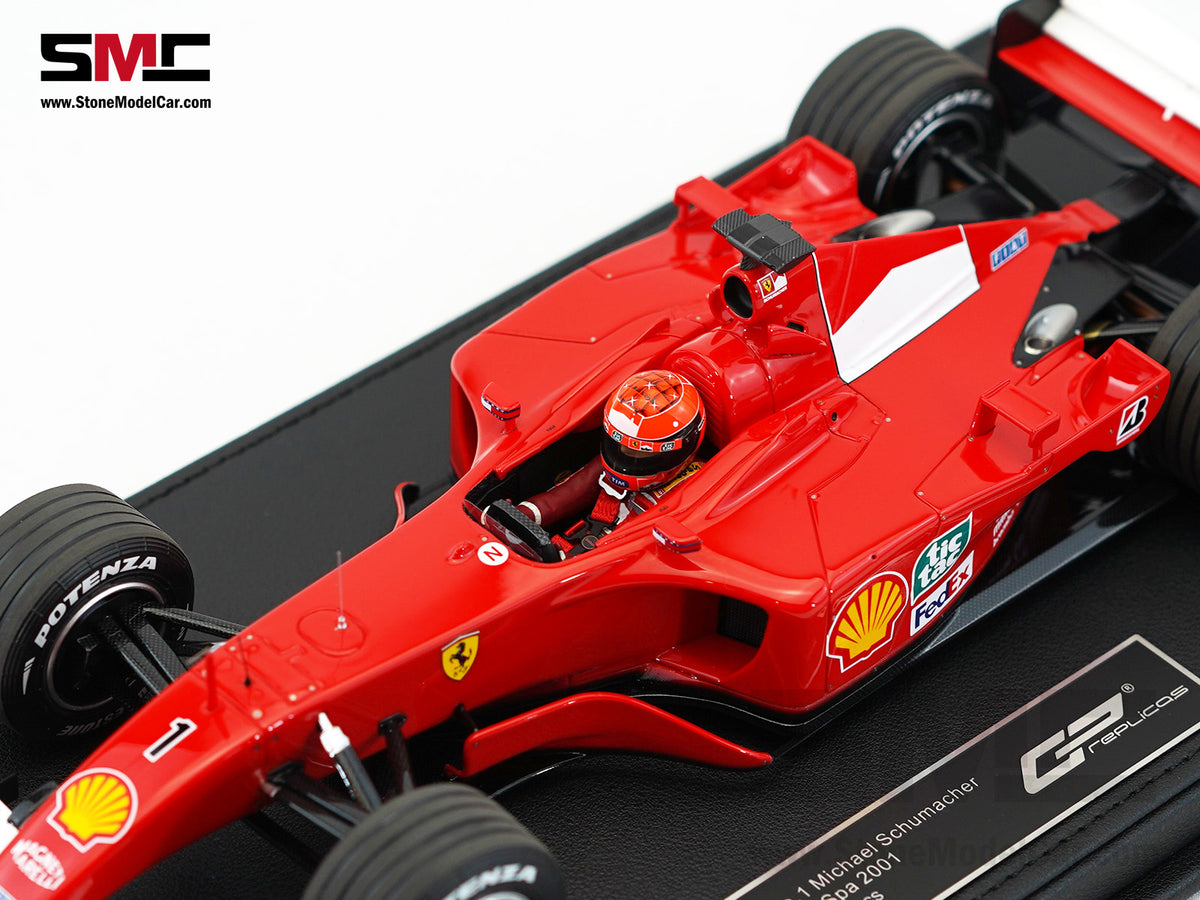 Ferrari F1 F2001 #1 Michael Schumacher Belgium GP Winner 2001 World Champion 1:18 GP REPLICAS with Driver + Decal