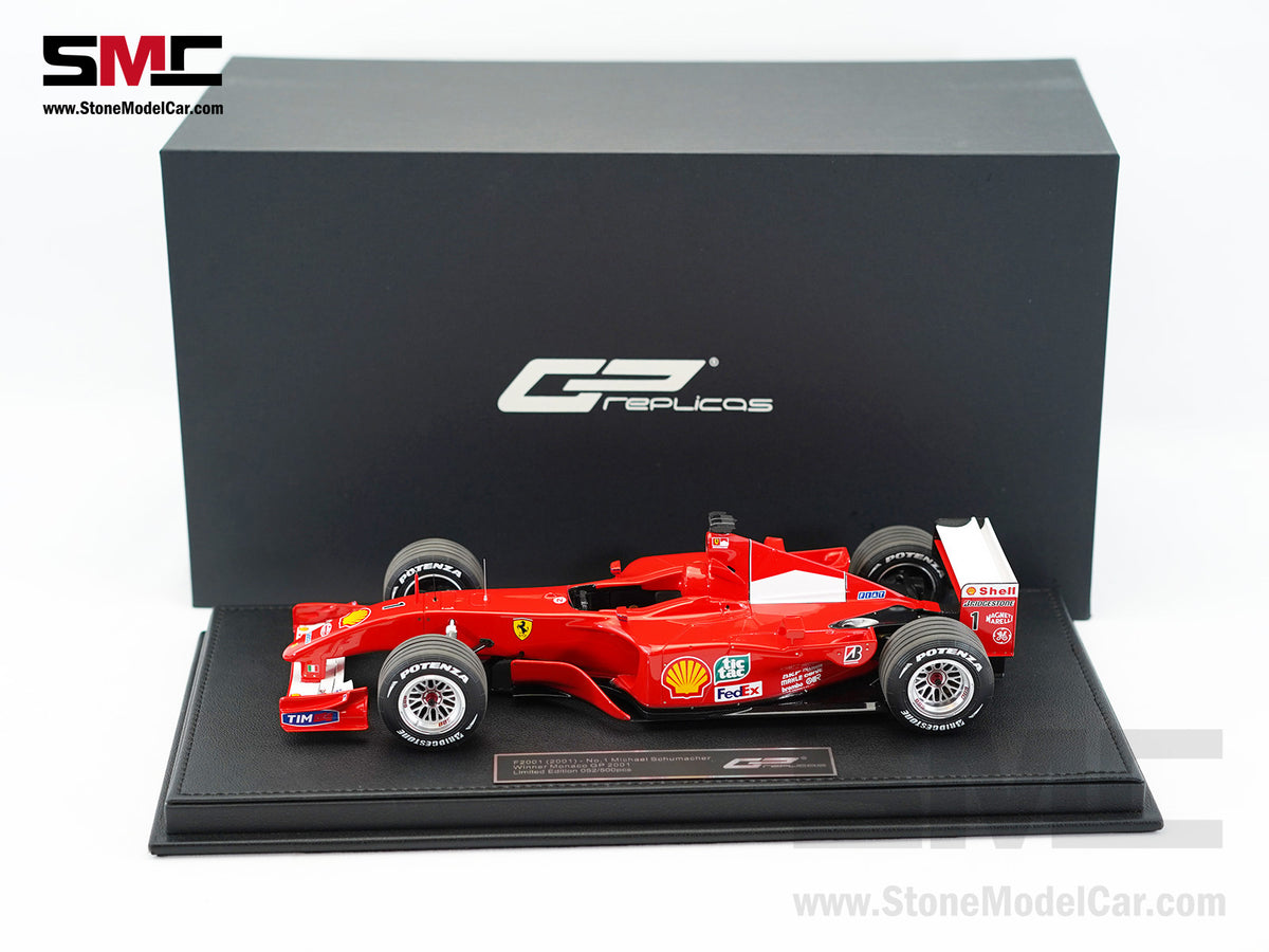Ferrari F1 F2001 #1 Michael Schumacher Monaco GP Winner 2001 World Champion 1:18 GP REPLICAS GP168A + Decal