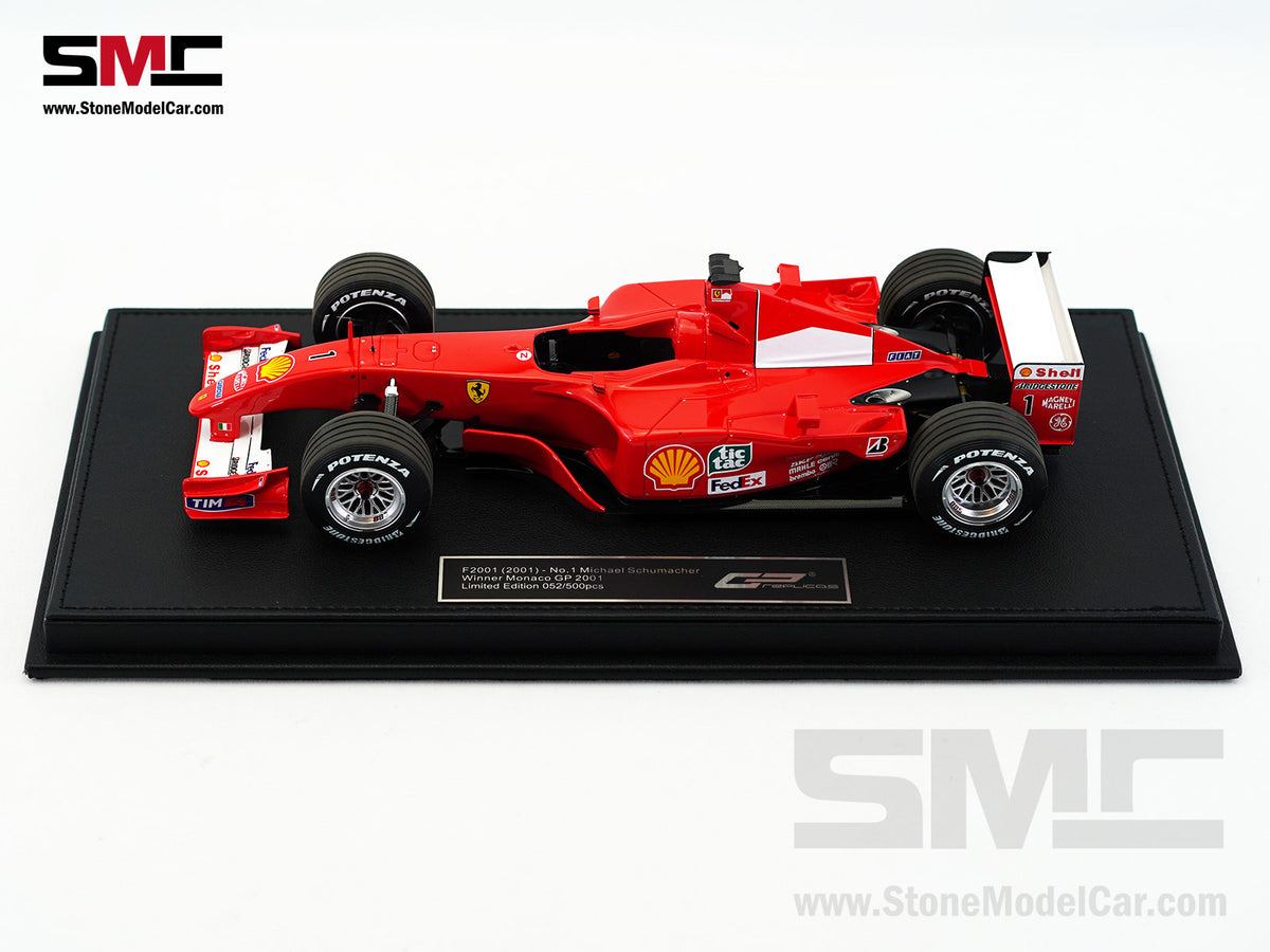 Ferrari F1 F2001 #1 Michael Schumacher Monaco GP Winner 2001 World Champion 1:18 GP REPLICAS GP168A + Decal