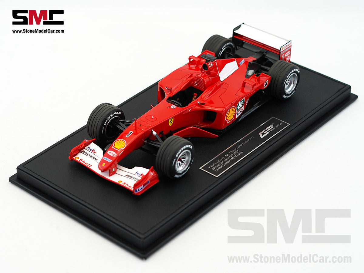Ferrari F1 F2001 #1 Michael Schumacher Monaco GP Winner 2001 World Champion 1:18 GP REPLICAS GP168A + Decal