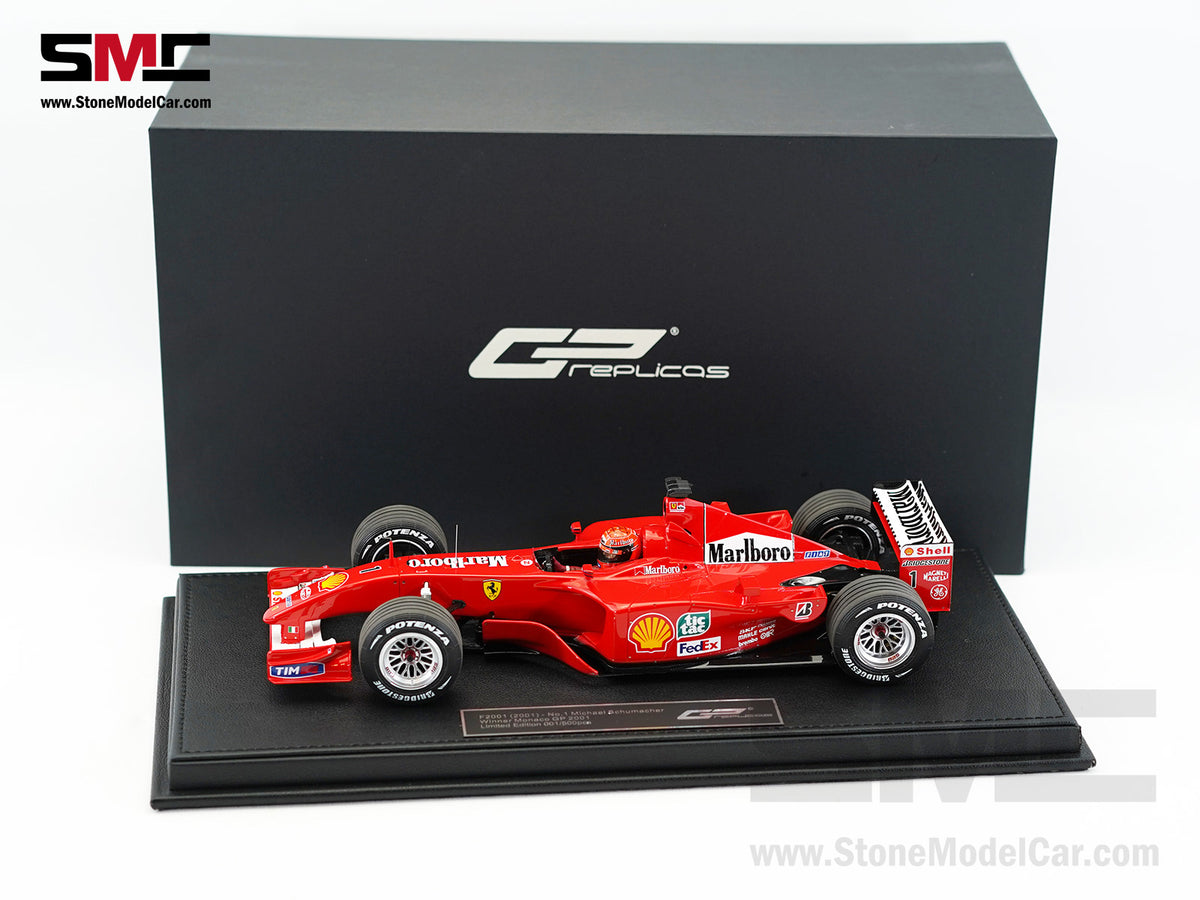 Ferrari F1 F2001 #1 Michael Schumacher Monaco GP Winner 2001 World Champion 1:18 GP REPLICAS with Driver and Decal