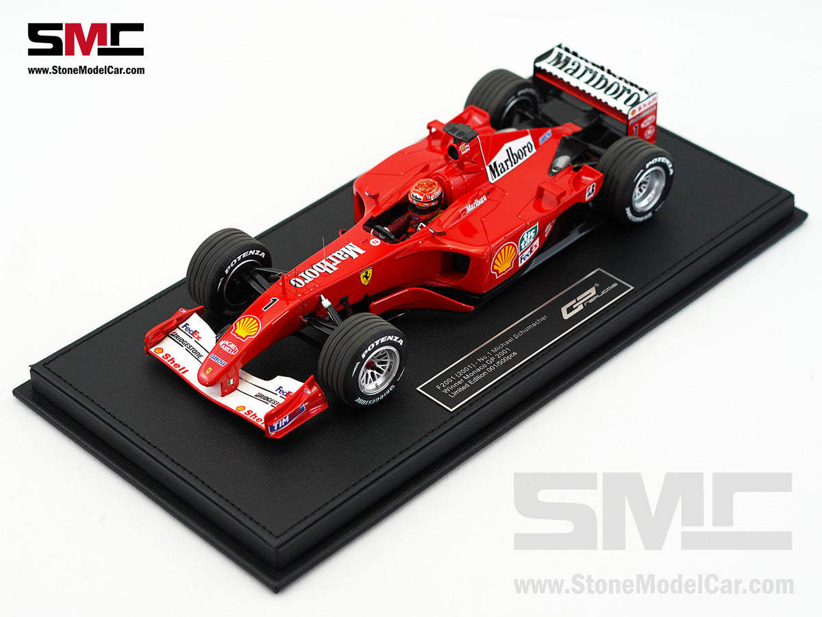 Ferrari F1 F2001 #1 Michael Schumacher Monaco GP Winner 2001 World Champion 1:18 GP REPLICAS with Driver and Decal