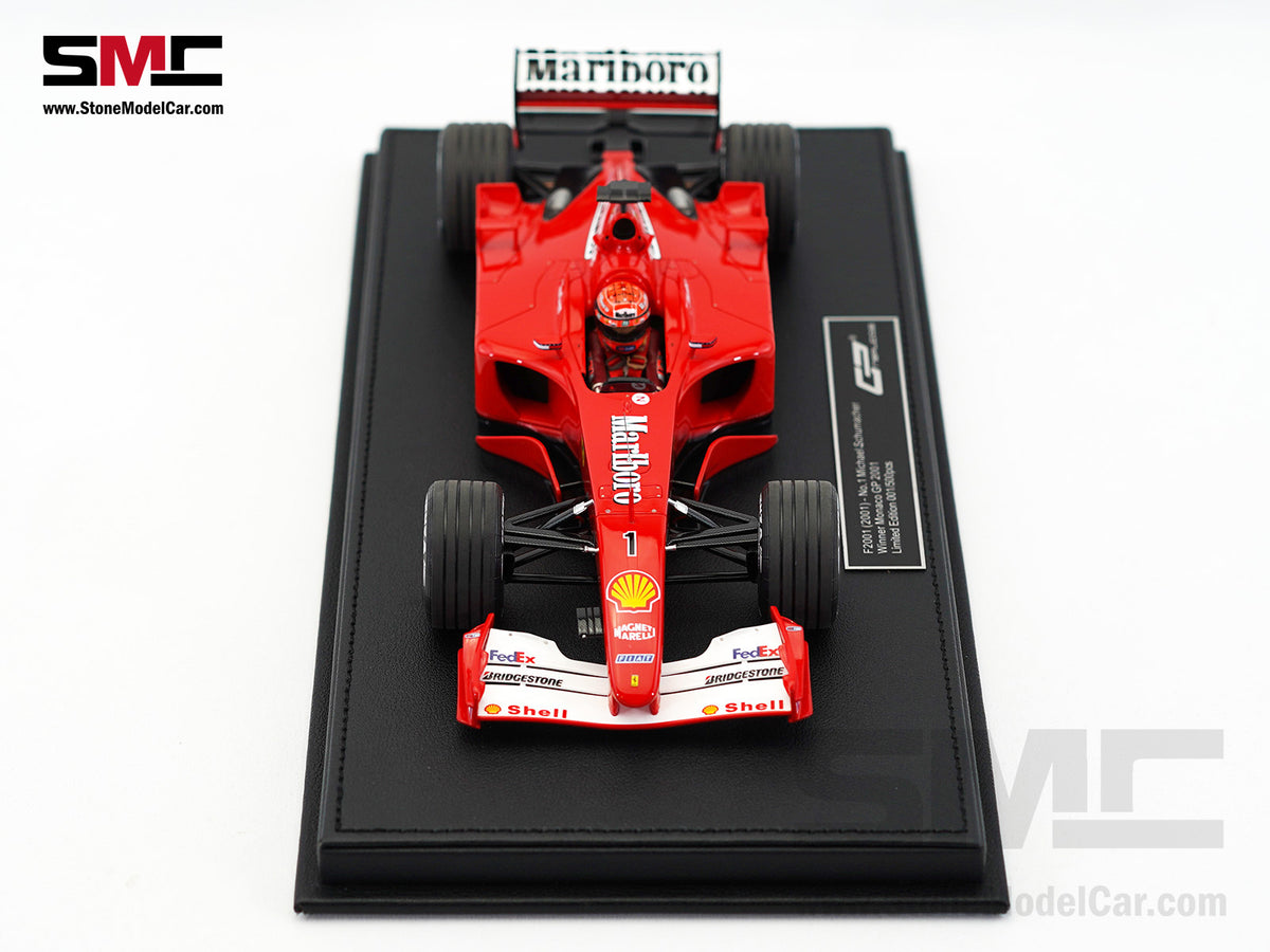 Ferrari F1 F2001 #1 Michael Schumacher Monaco GP Winner 2001 World Champion 1:18 GP REPLICAS with Driver and Decal