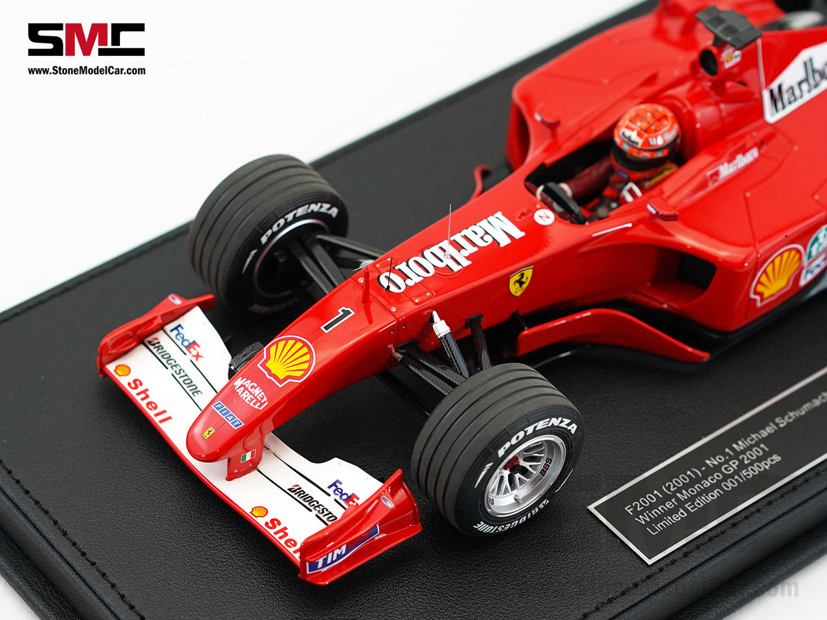 Ferrari F1 F2001 #1 Michael Schumacher Monaco GP Winner 2001 World Champion 1:18 GP REPLICAS with Driver and Decal