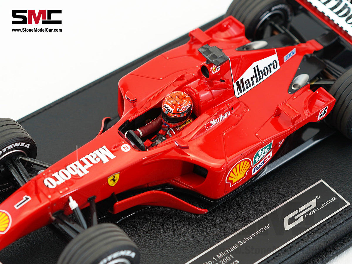 Ferrari F1 F2001 #1 Michael Schumacher Monaco GP Winner 2001 World Champion 1:18 GP REPLICAS with Driver and Decal