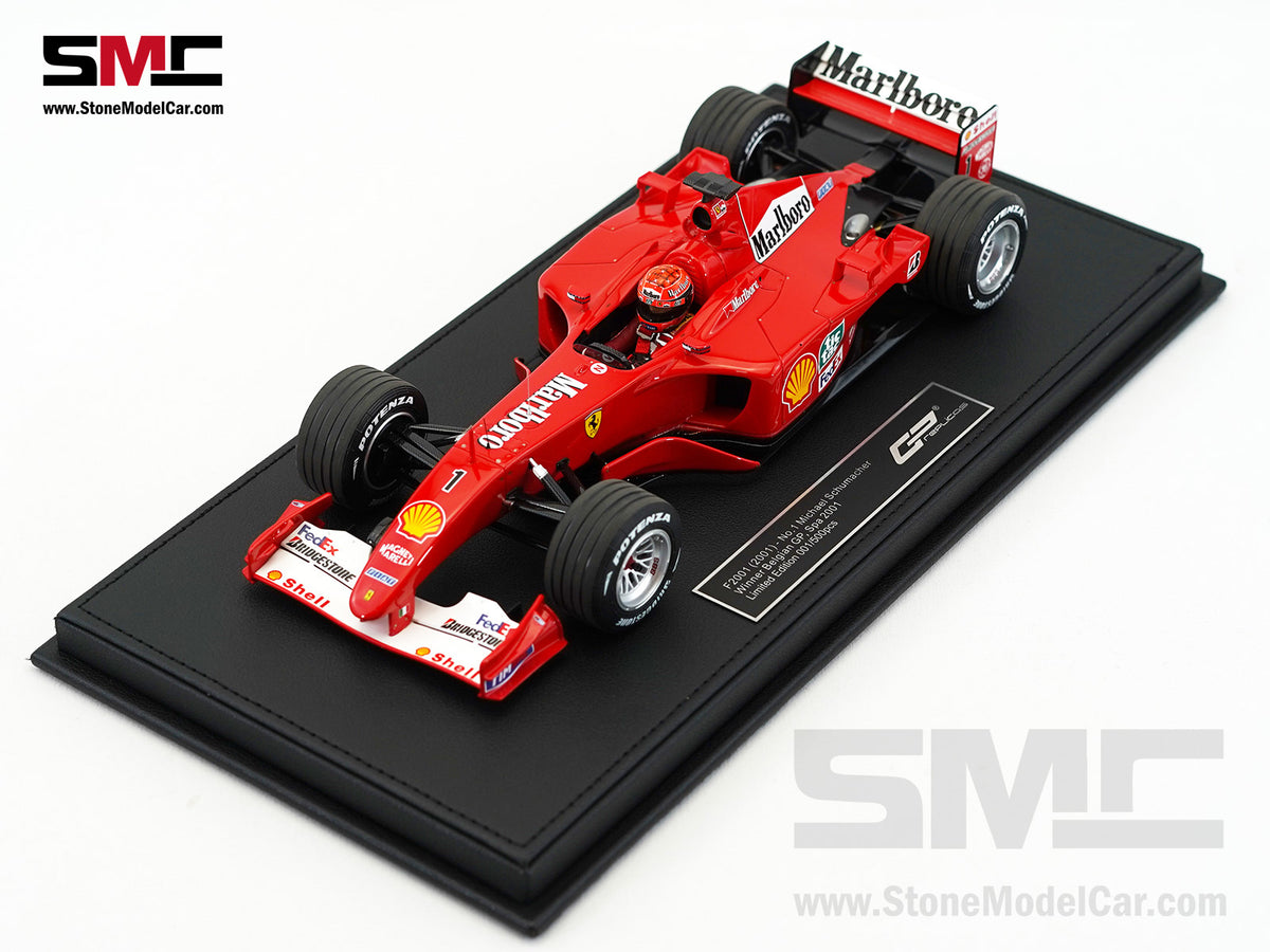 Ferrari F1 F2001 #1 Michael Schumacher Belgium GP Winner 2001 World Champion 1:18 GP REPLICAS with Driver and Decal