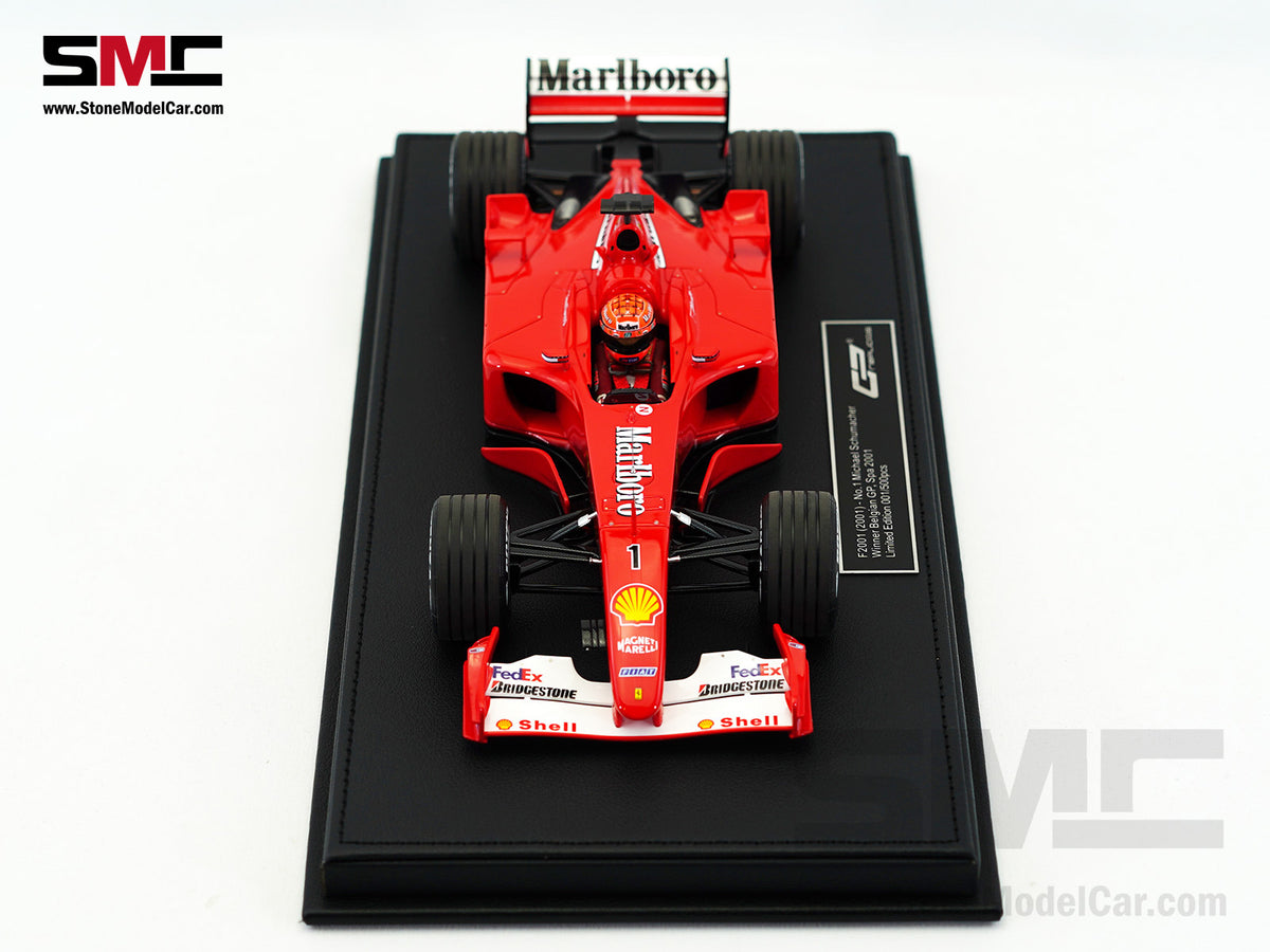 Ferrari F1 F2001 #1 Michael Schumacher Belgium GP Winner 2001 World Champion 1:18 GP REPLICAS with Driver and Decal