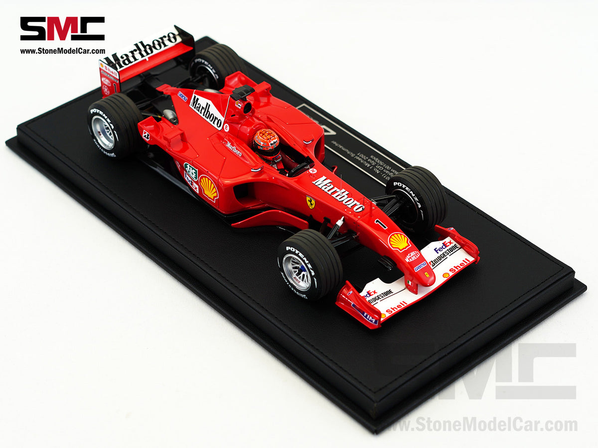 Ferrari F1 F2001 #1 Michael Schumacher Belgium GP Winner 2001 World Champion 1:18 GP REPLICAS with Driver and Decal