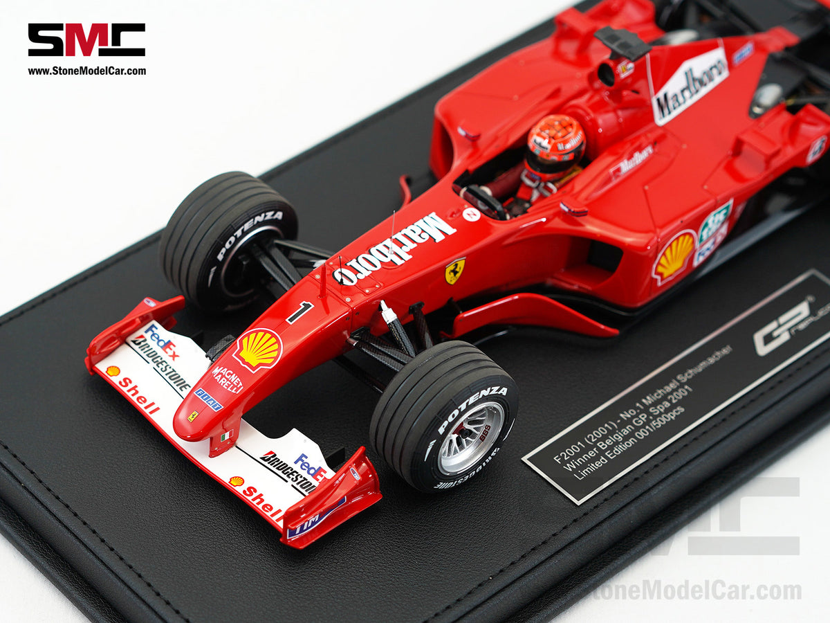 Ferrari F1 F2001 #1 Michael Schumacher Belgium GP Winner 2001 World Champion 1:18 GP REPLICAS with Driver and Decal