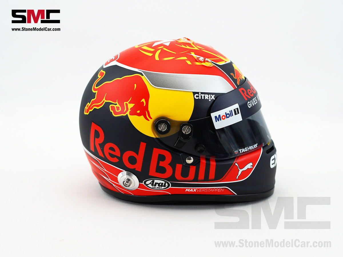 Red Bull F1 RB13 #33 Max Verstappen Season 2017 Livery Arai Schuberth 1:2 Miniature Helmet