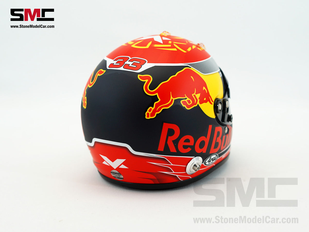 Red Bull F1 RB13 #33 Max Verstappen Season 2017 Livery Arai Schuberth 1:2 Miniature Helmet