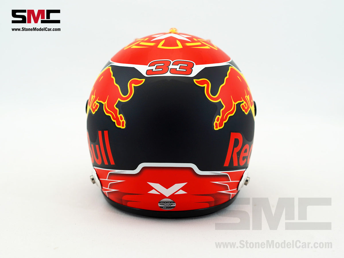 Red Bull F1 RB13 #33 Max Verstappen Season 2017 Livery Arai Schuberth 1:2 Miniature Helmet