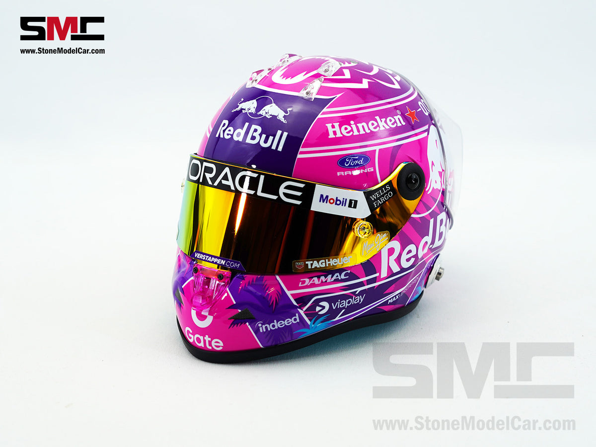 Red Bull F1 RB22 #3 Max Verstappen Miami GP 2026 Special Livery Schuberth 1:2 Miniature Helmet