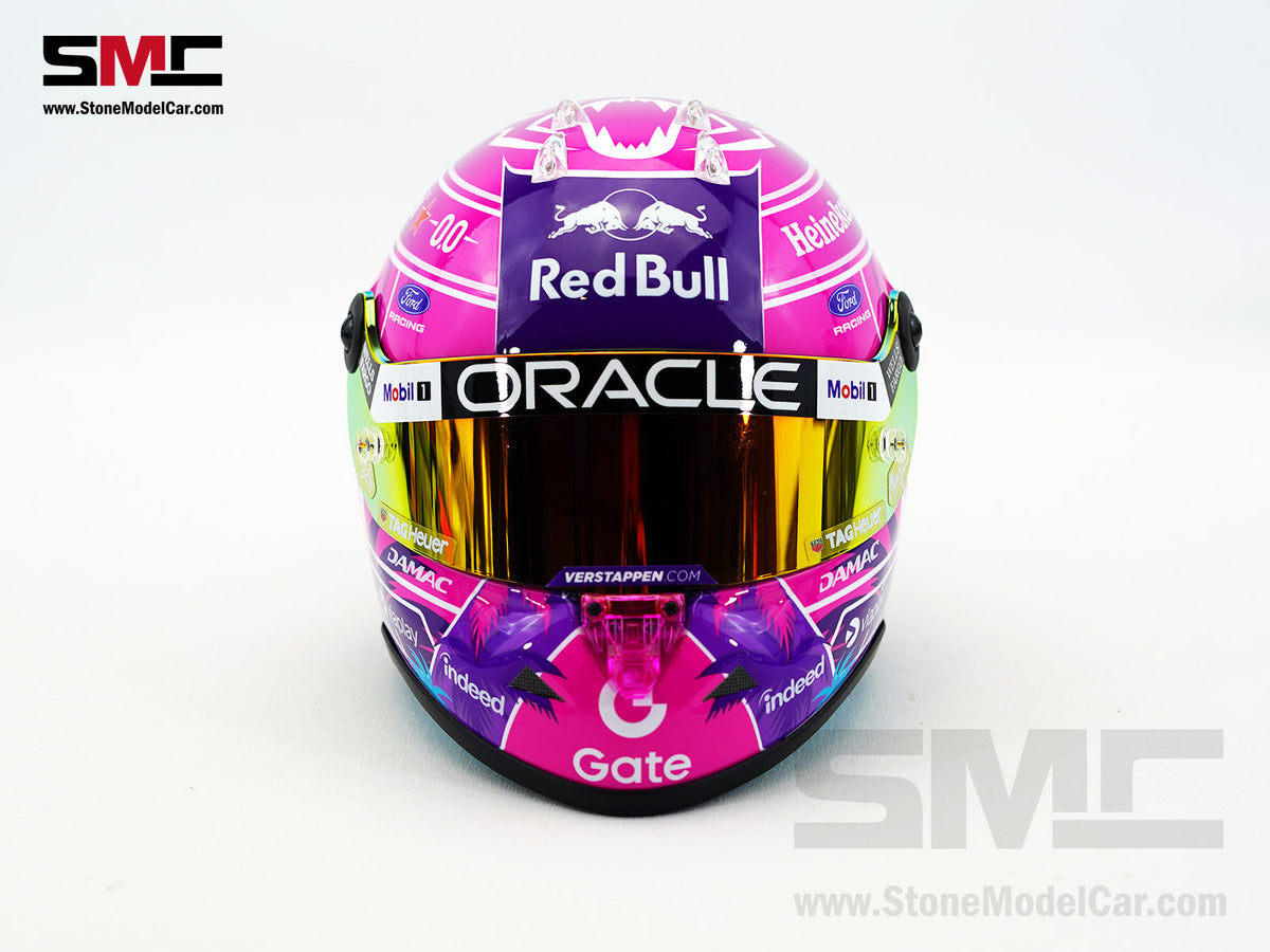 Red Bull F1 RB22 #3 Max Verstappen Miami GP 2026 Special Livery Schuberth 1:2 Miniature Helmet