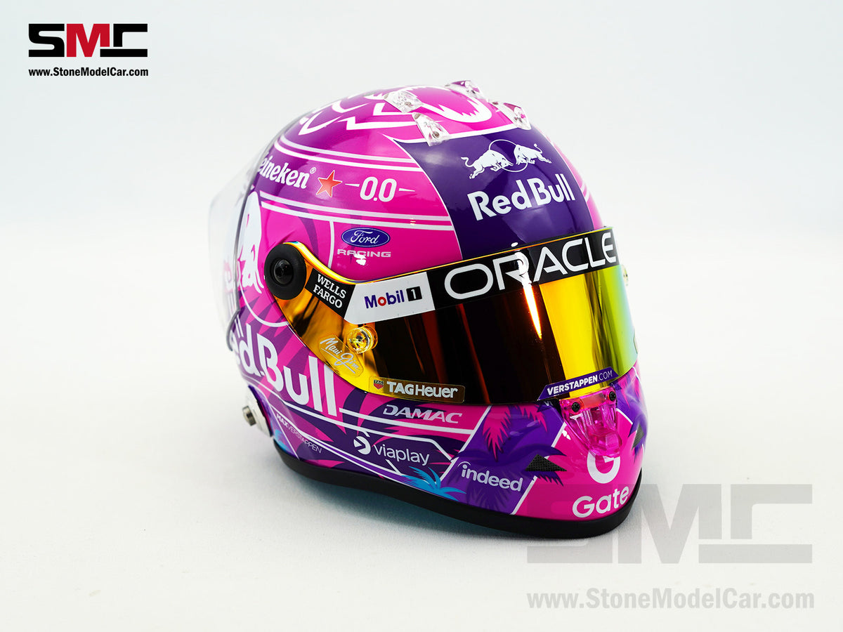 Red Bull F1 RB22 #3 Max Verstappen Miami GP 2026 Special Livery Schuberth 1:2 Miniature Helmet