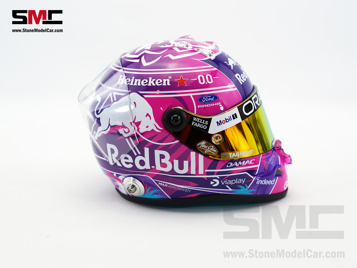 Red Bull F1 RB22 #3 Max Verstappen Miami GP 2026 Special Livery Schuberth 1:2 Miniature Helmet