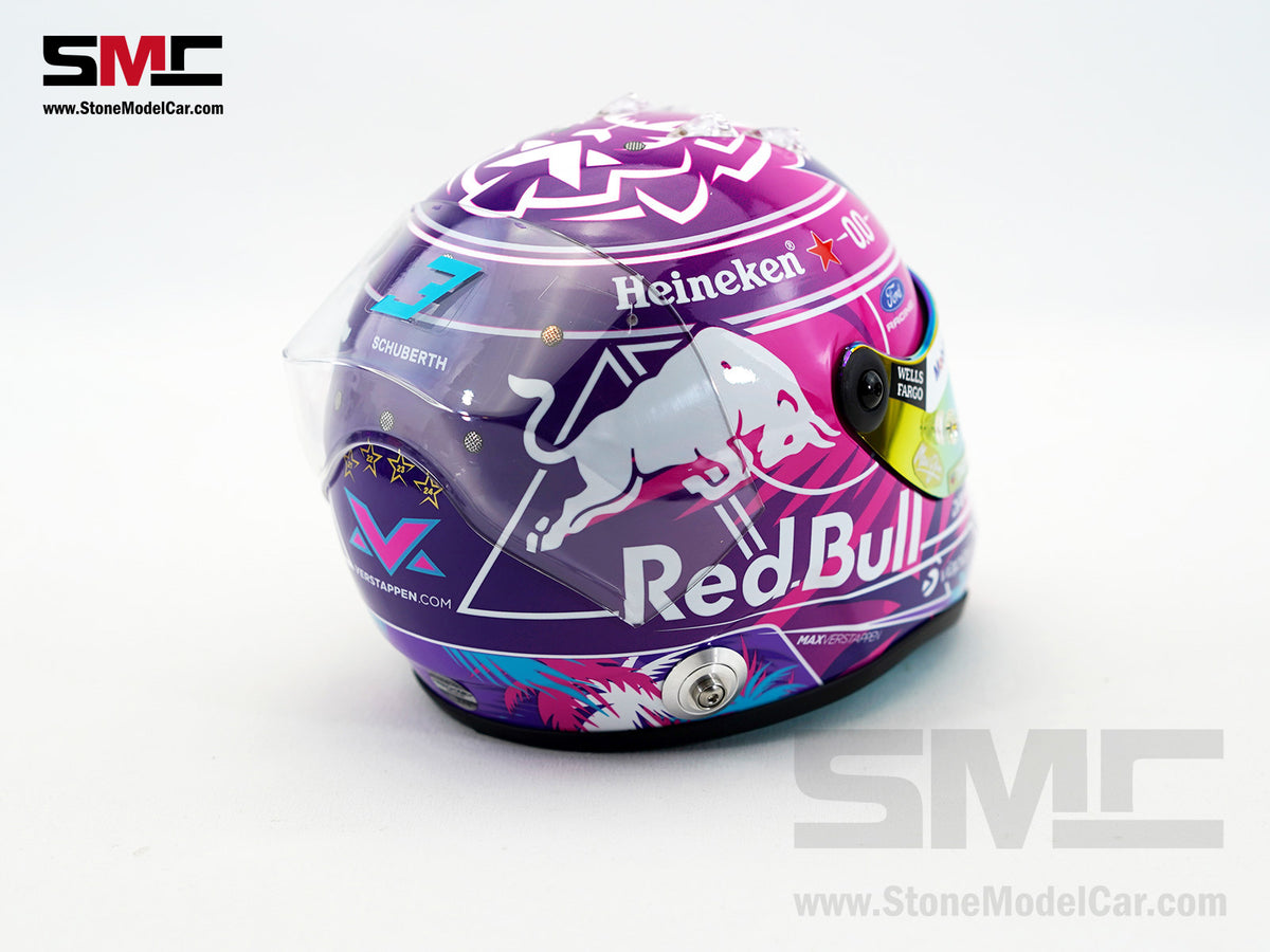 Red Bull F1 RB22 #3 Max Verstappen Miami GP 2026 Special Livery Schuberth 1:2 Miniature Helmet