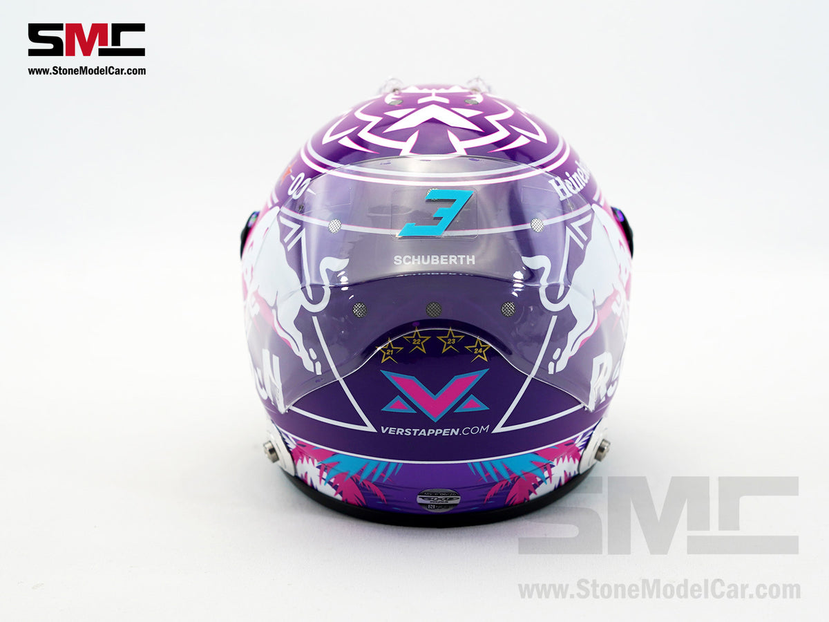 Red Bull F1 RB22 #3 Max Verstappen Miami GP 2026 Special Livery Schuberth 1:2 Miniature Helmet