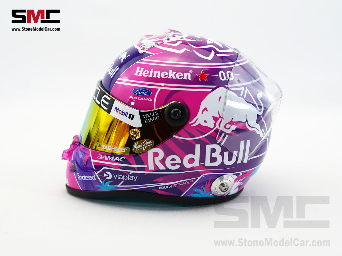 Red Bull F1 RB22 #3 Max Verstappen Miami GP 2026 Special Livery Schuberth 1:2 Miniature Helmet