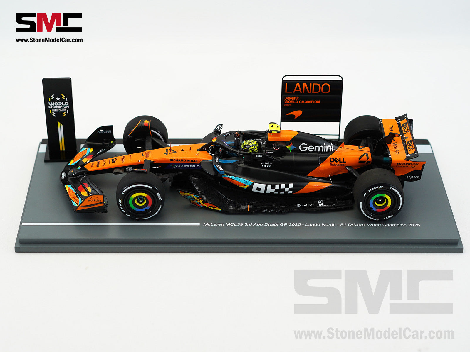 McLaren F1 MCL39 #4 Lando Norris Abu Dhabi GP 2025 World Champion