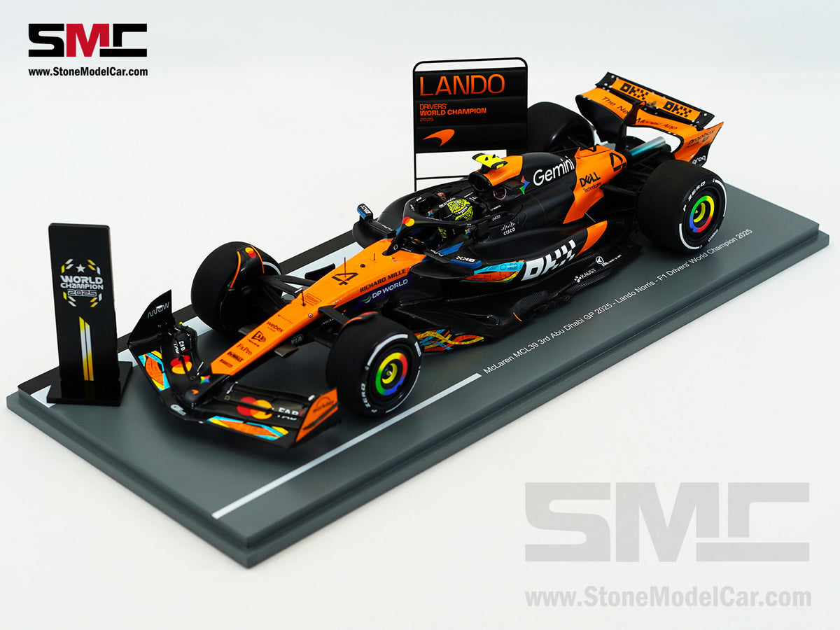 McLaren F1 MCL39 #4 Lando Norris Abu Dhabi GP 2025 World Champion 1:18 Spark 18S1118